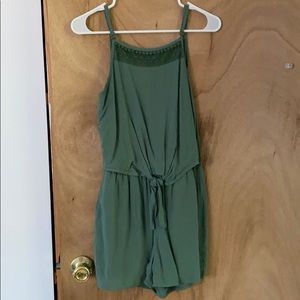 Blue Rain Green Romper